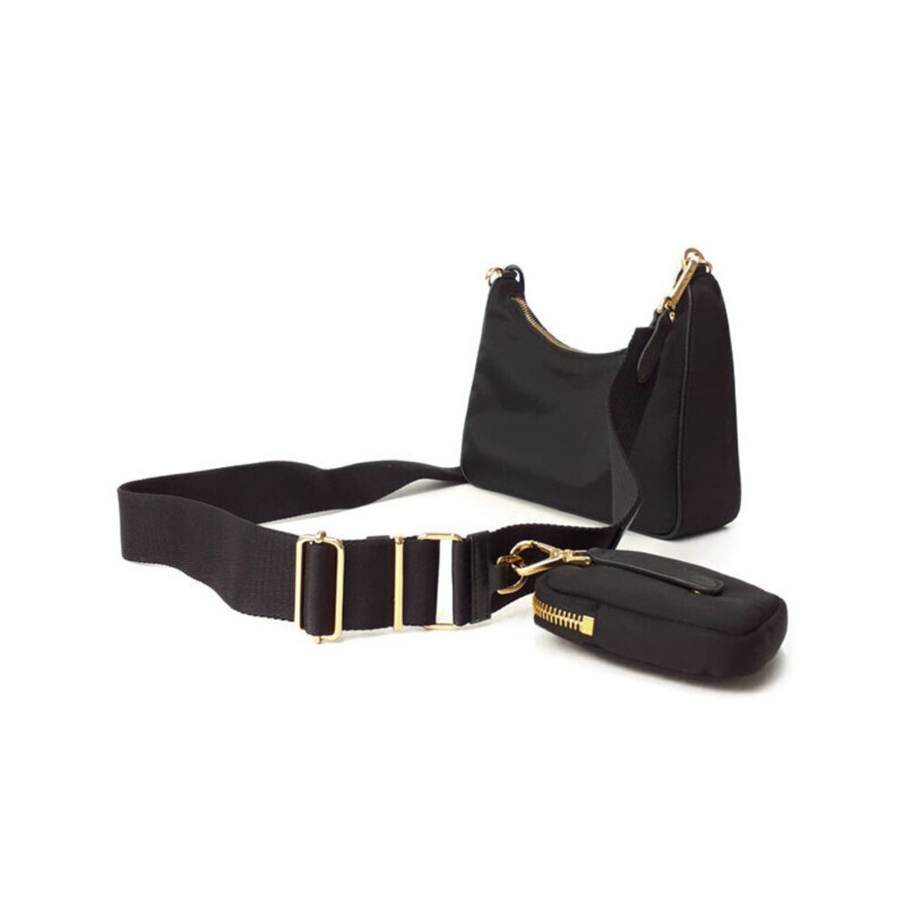 Prada ReEdition Bag 2005 Leather Shoulder Saffiano Black Chain